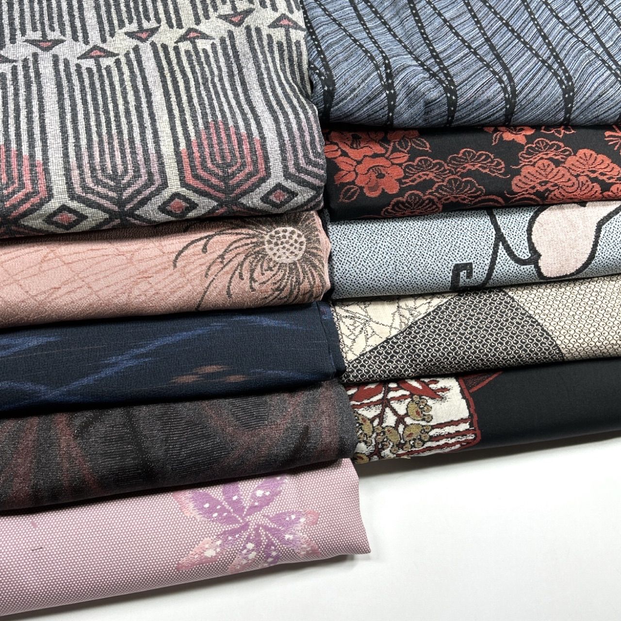 アンティーク 10枚 着物まとめ売り 同梱購入歓迎 リメイク用 着付け