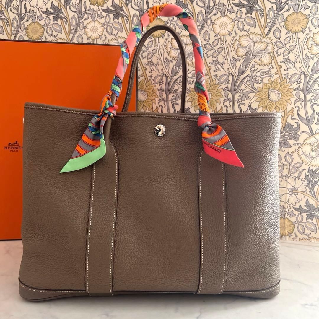 極美品！早い者勝ち♡エトゥープ HERMES エルメス ガーデンパーティー