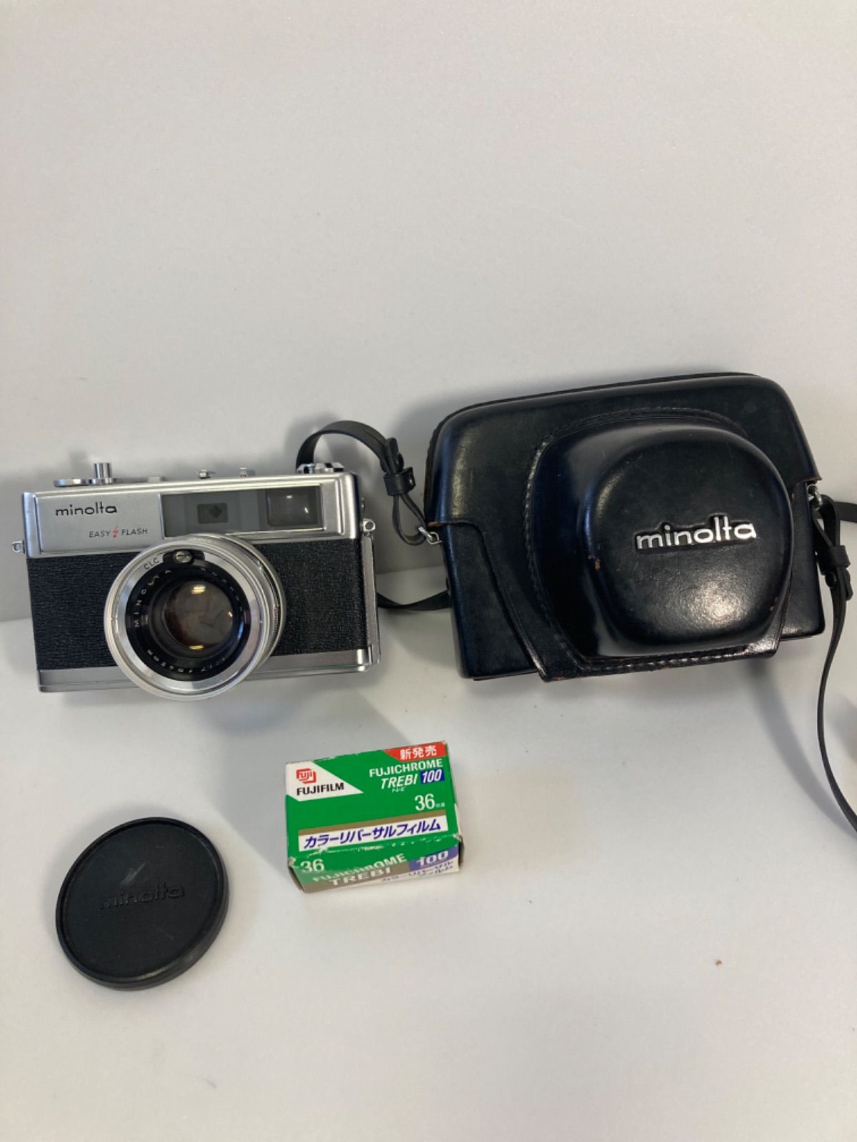 Minolta HI-MATIC 9 フィルムカメラ ケース付 - メルカリ