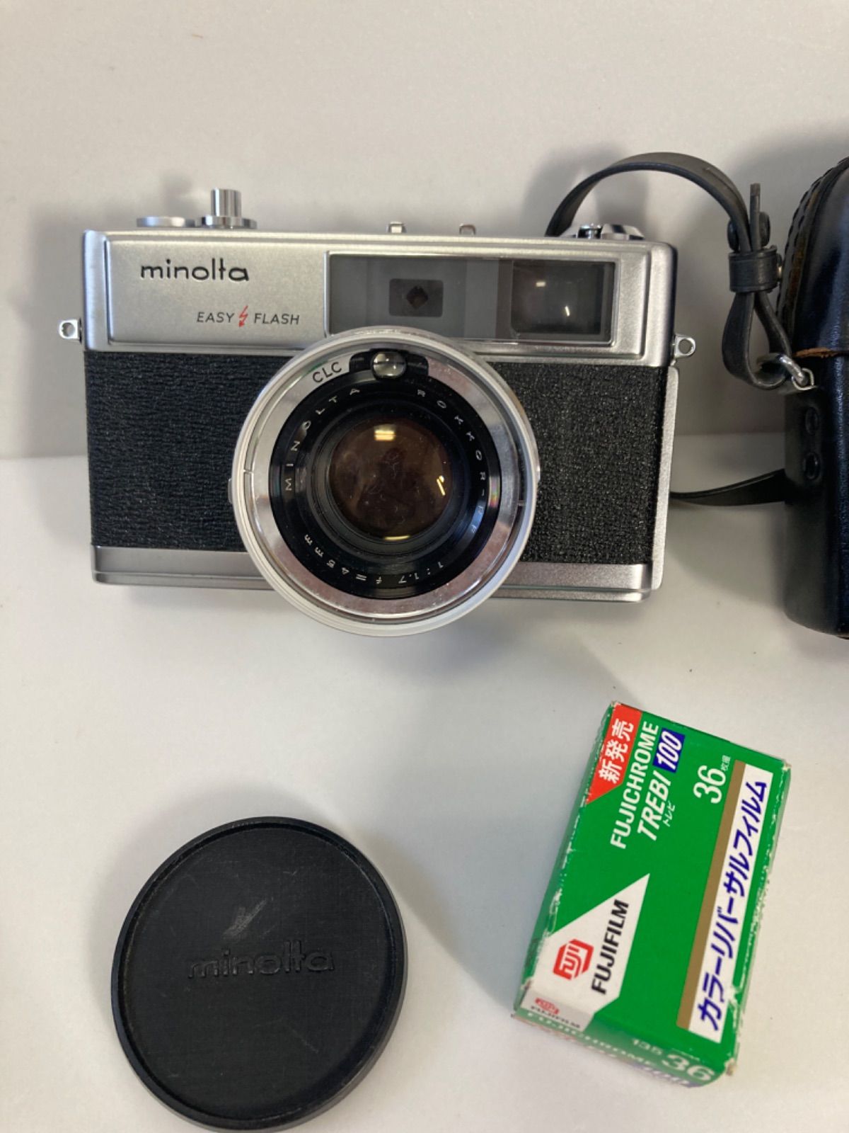 Minolta HI-MATIC 9 フィルムカメラ ケース付 - メルカリ
