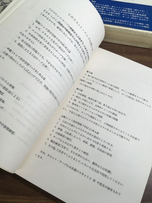 ロシア語スキット集】テキスト・カセットテープ 藤沼貴 昭和50年発行