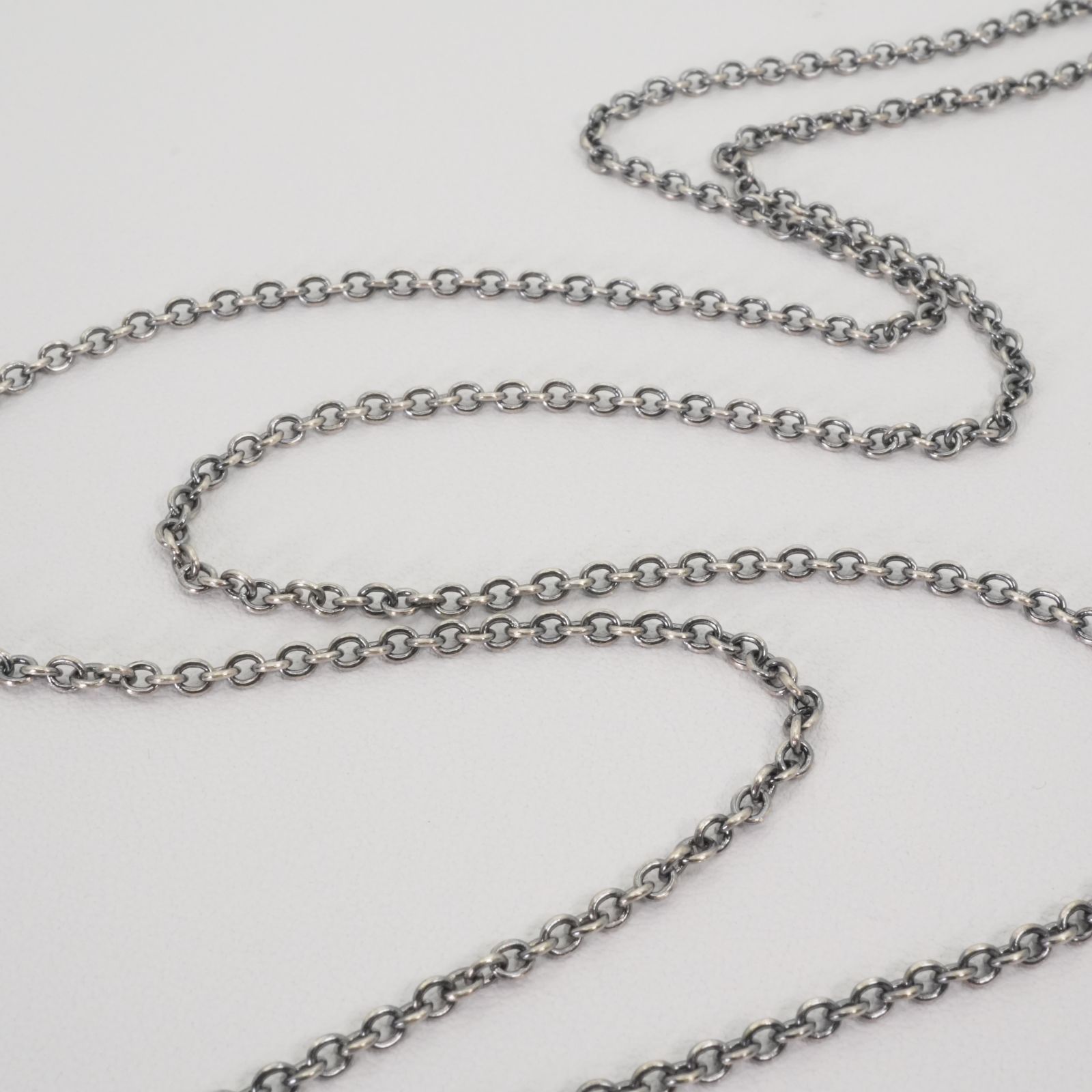 70cm トロールビーズ パール ロング チェーン ネックレス/25-1599