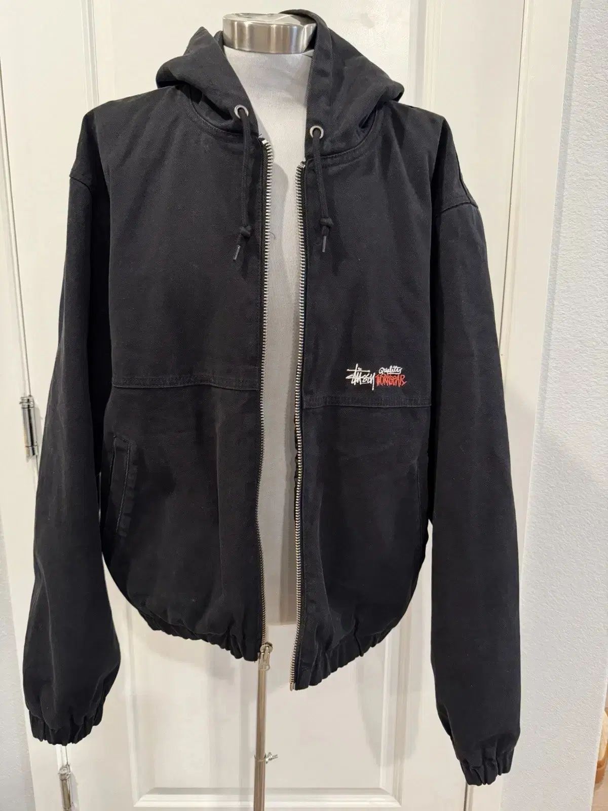 Jackets STU INSULATED Canvas WORK ジャケット ブラック Stüssy Canvas Insulated Work Jacket UNISEX Black (115716