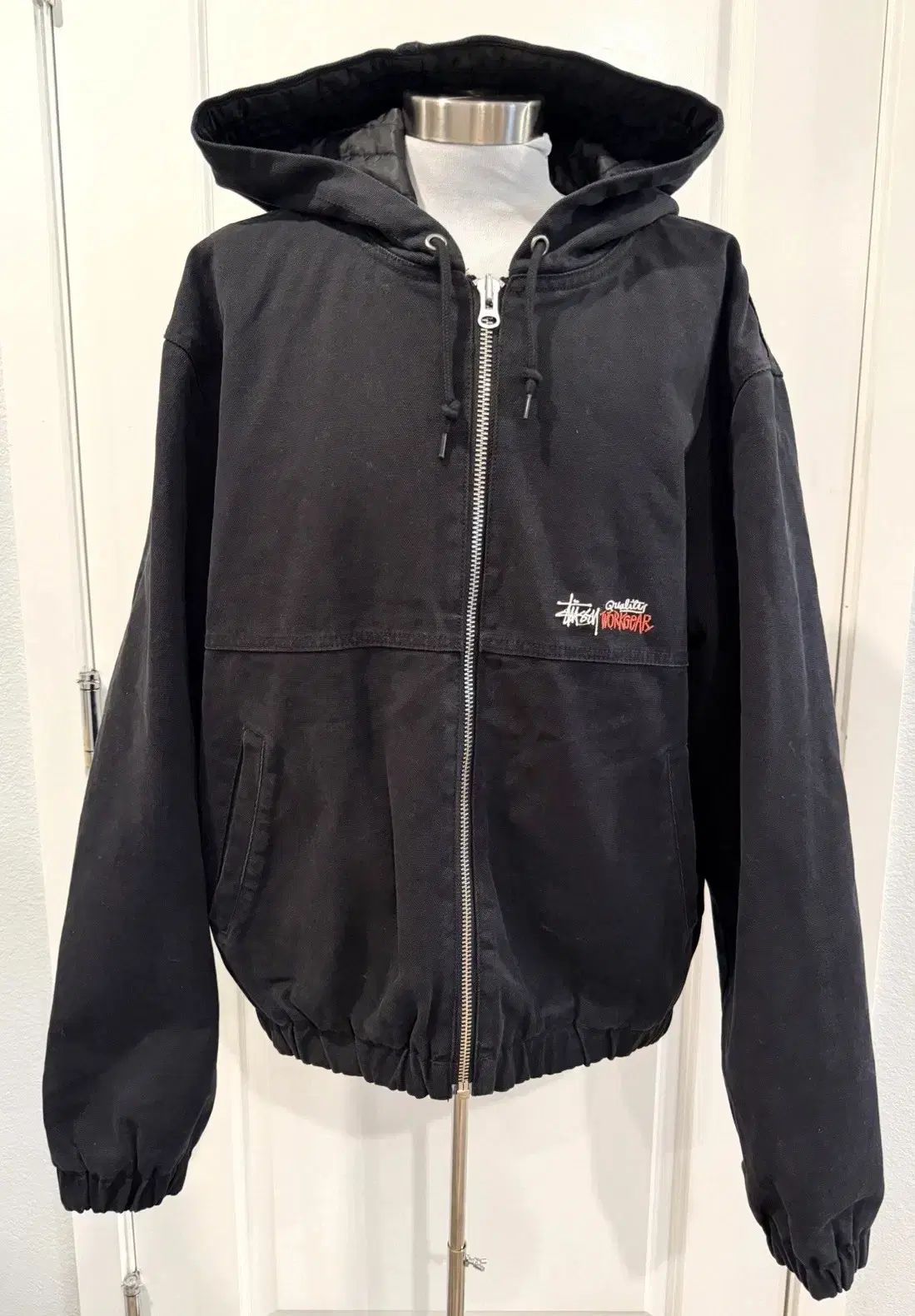 Jackets STU INSULATED Canvas WORK ジャケット ブラック Stüssy Canvas Insulated Work Jacket UNISEX Black (115716