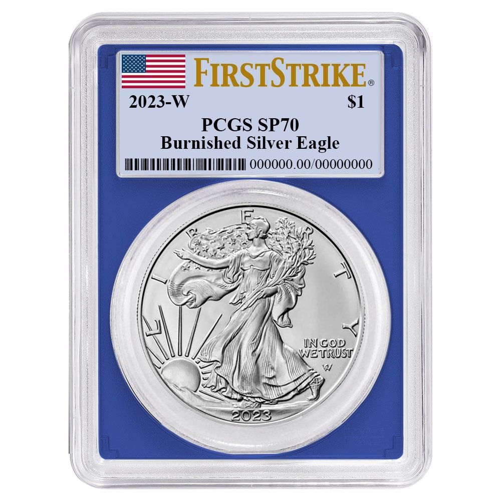 2023-W バーニッシュ仕上げ 1ドル アメリカン シルバー イーグル PCGS