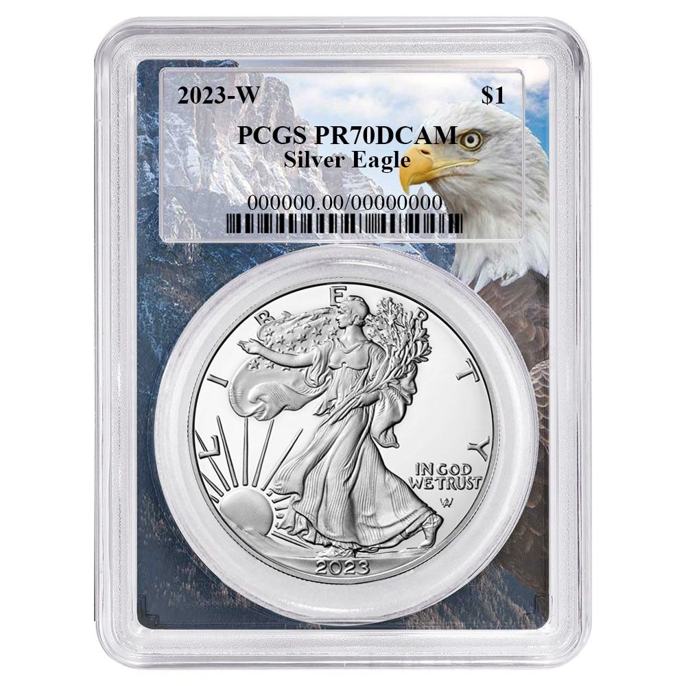 2023-W プルーフ 1ドル アメリカン シルバー イーグル PCGS PR70DCAM