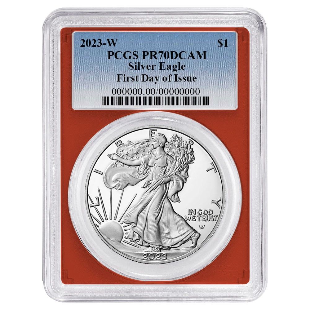 2023-W プルーフ 1ドル アメリカン シルバー イーグル PCGS PR70DCAM