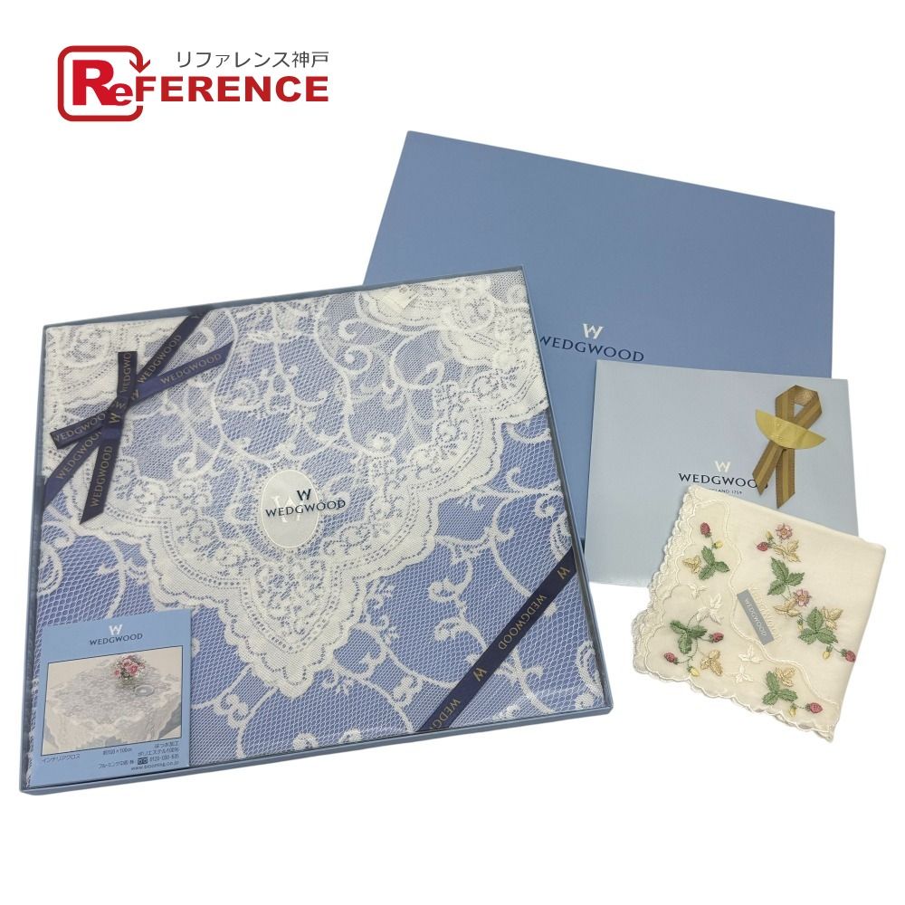 ウェッジウッド　テーブルクロス　新品・未使用 WEDGWOOD ウェッジウッド 雑貨 レース インテリアクロス 100×100