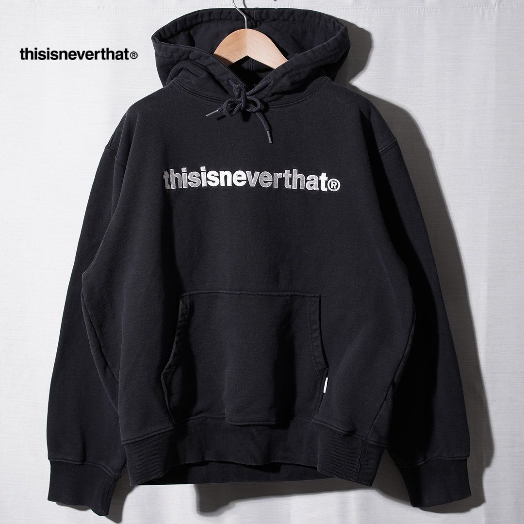 ディスイズネバーザット thisisneverthat パーカー L ブラック T-Logo