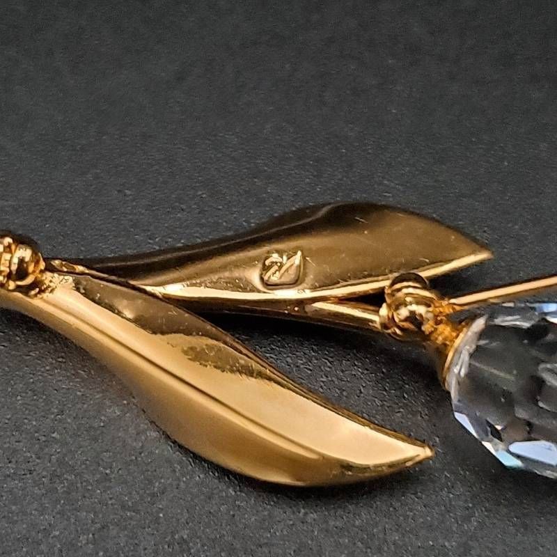 SWAROVSKI スワロフスキー ブローチ チューリップ 花 フラワー