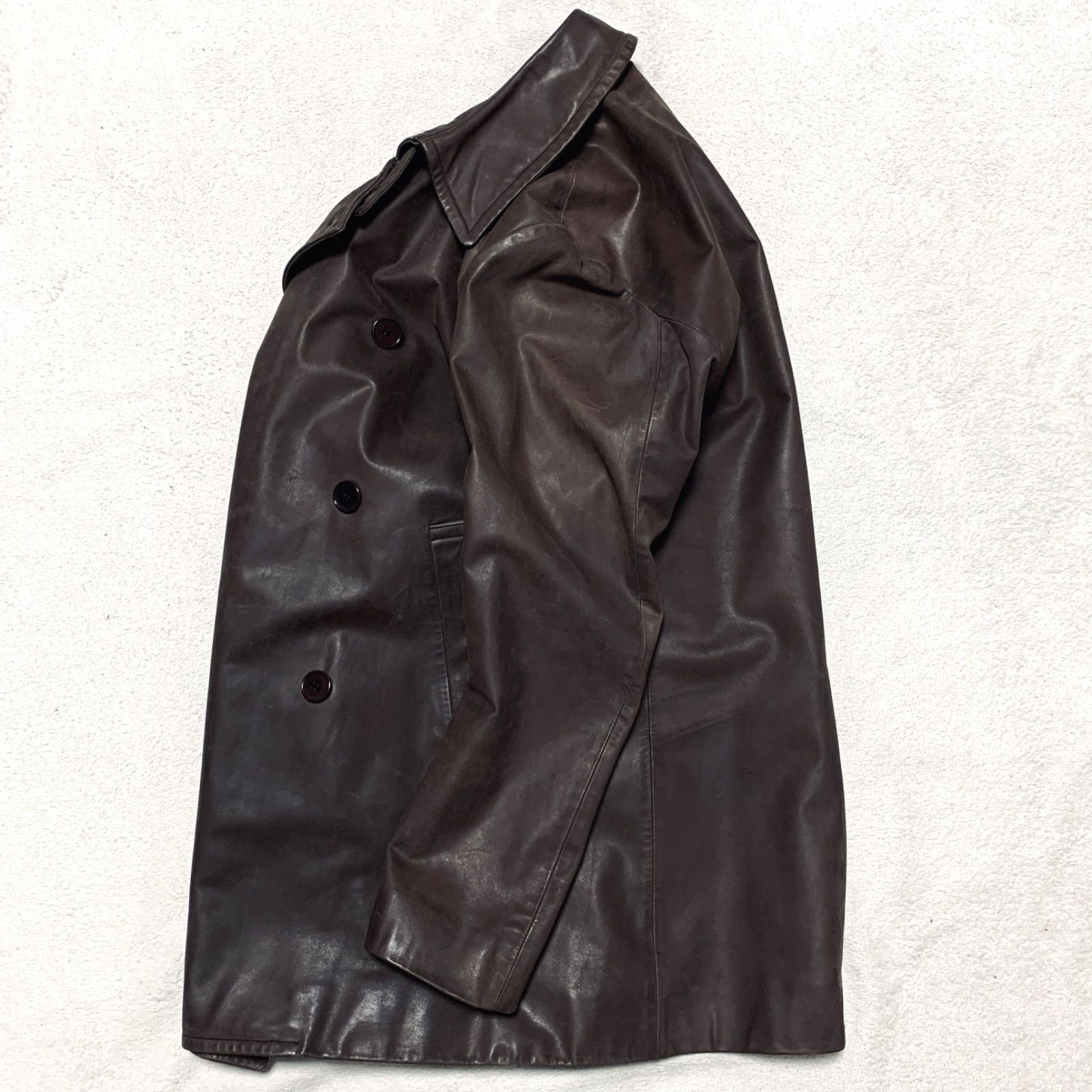 KATHARINE HAMNETT LONDON レザーコート トレンチコート バルマカーン