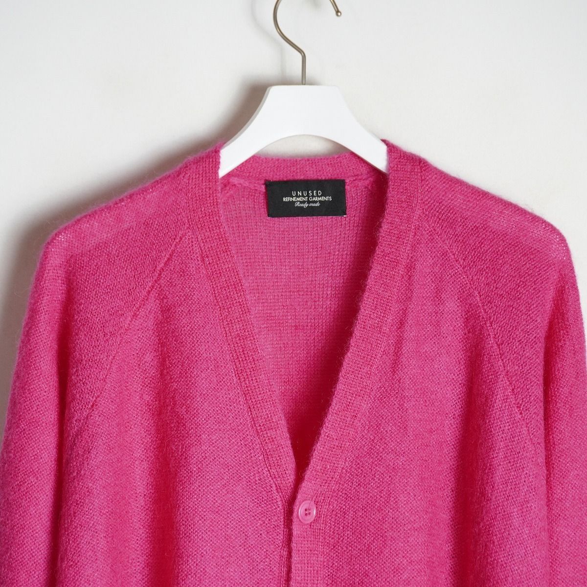 美品 UNUSED アンユーズド 7G Cardigan モヘア ニット カーディガン 