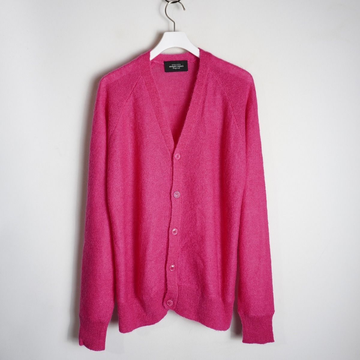 美品 UNUSED アンユーズド 7G Cardigan モヘア ニット カーディガン 