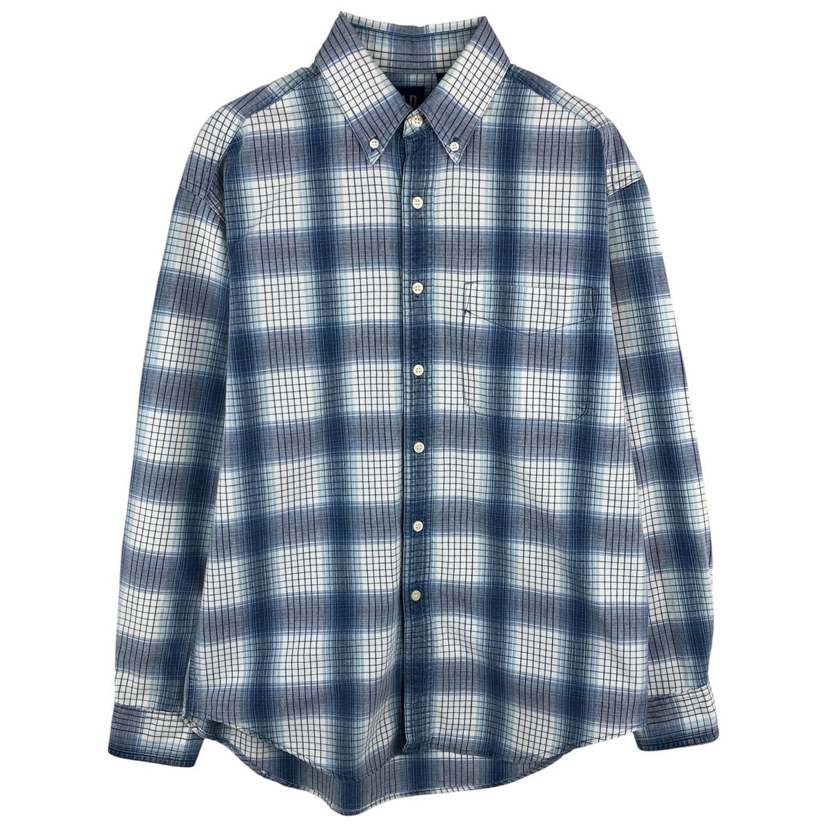 古着 90年代 ギャップ GAP オールドギャップ オンブレチェック 長袖