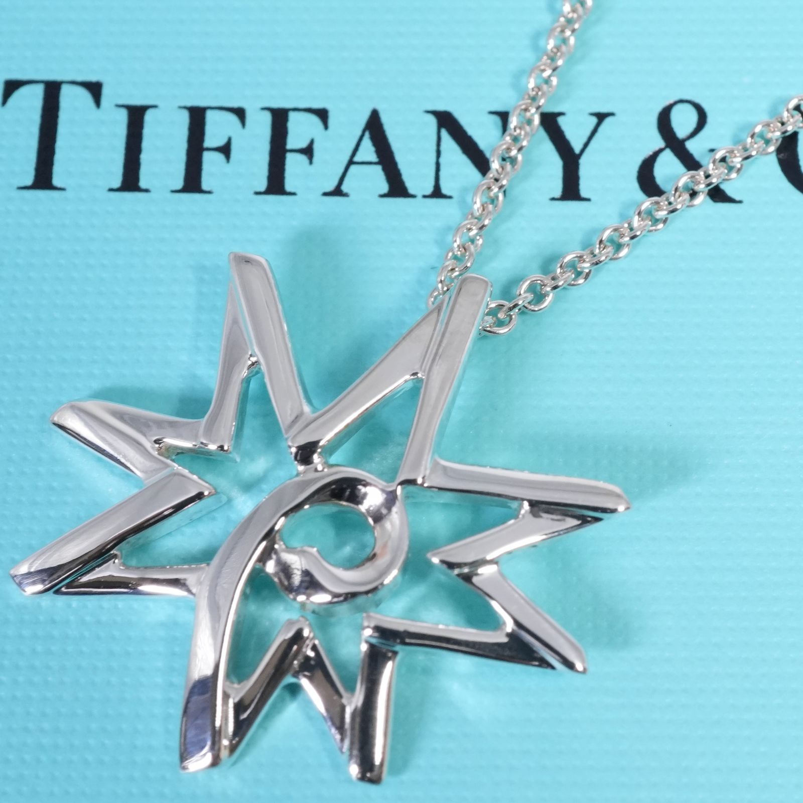 希少 ティファニー ボリュームスター ロング ラージ ネックレス/25