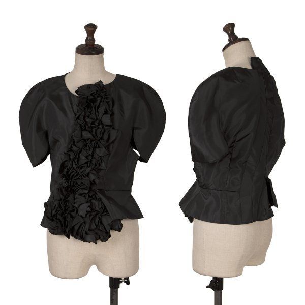 コムデギャルソンCOMME des GARCONS エステル前立てフリル装飾ブラウス