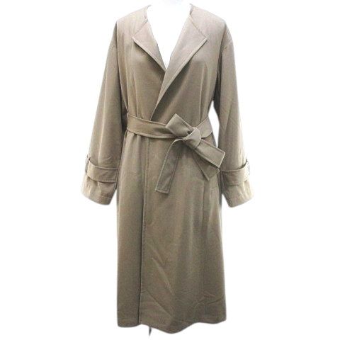 ナノユニバース nano universe トレンチ コート ロング丈 36 ベージュ