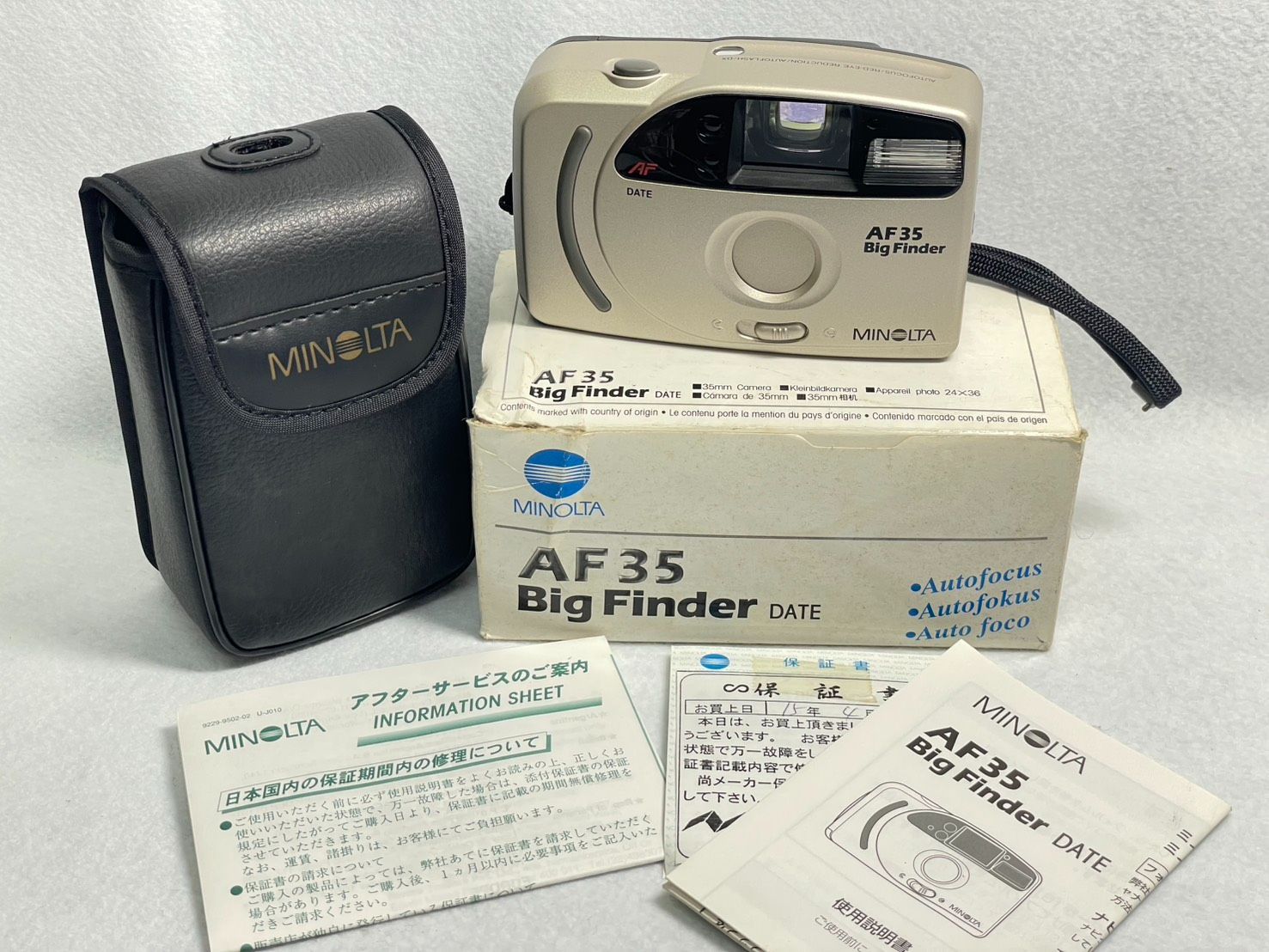 カメラ】MINOLTA F35 Big Finder ミノルタ フィルムカメラ コンパクト