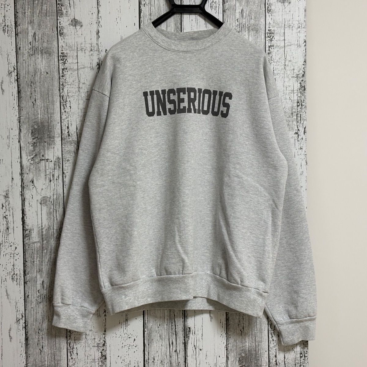 UNSERIOUS スウェット トレーナー スタンダードカリフォルニア STANDARDCALIFORNIA UNSERIOUS スウェット トレーナー グレー Lサイズ