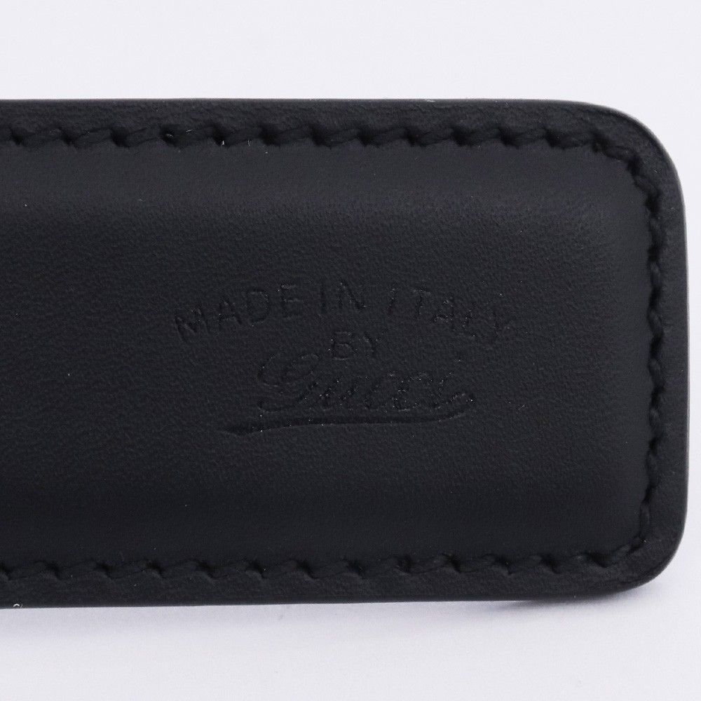 GUCCI リバーシブル レザーベルト サイズ85-34 ブラック ブラウン