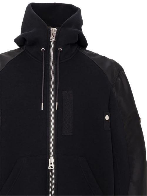 SACAI コットン＆ナイロン パーカー 送料無料 - メルカリ