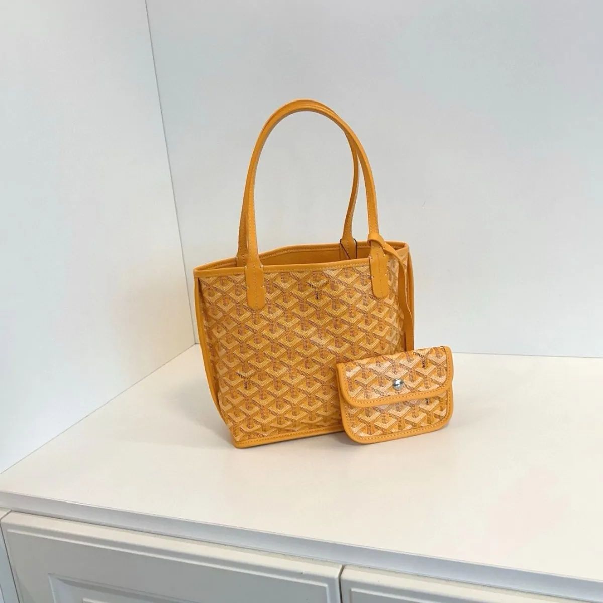 GOYARD】 ゴヤール ANJOU MINI アンジュミニ トートバッグ イエロー
