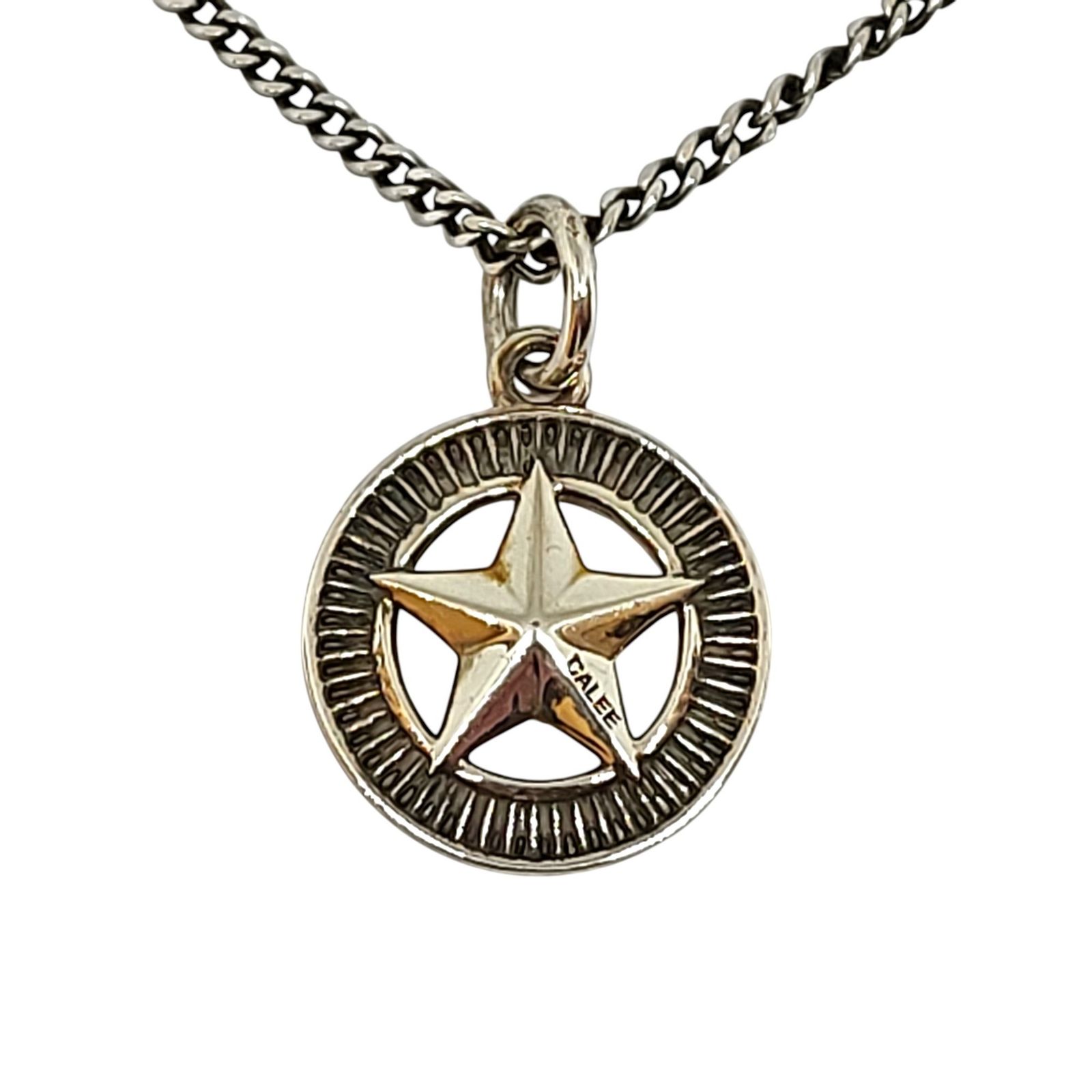 CALEE キャリー 星型ペンダント ネックレス F シルバー メンズ