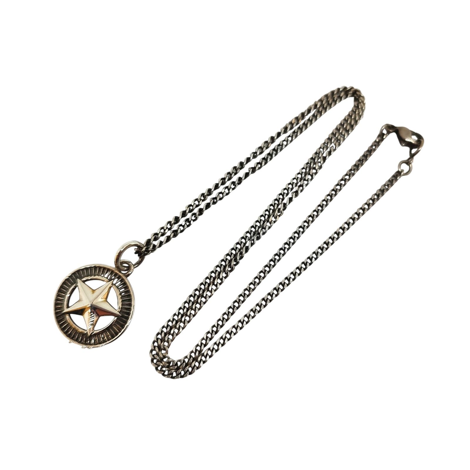 CALEE キャリー 星型ペンダント ネックレス F シルバー メンズ