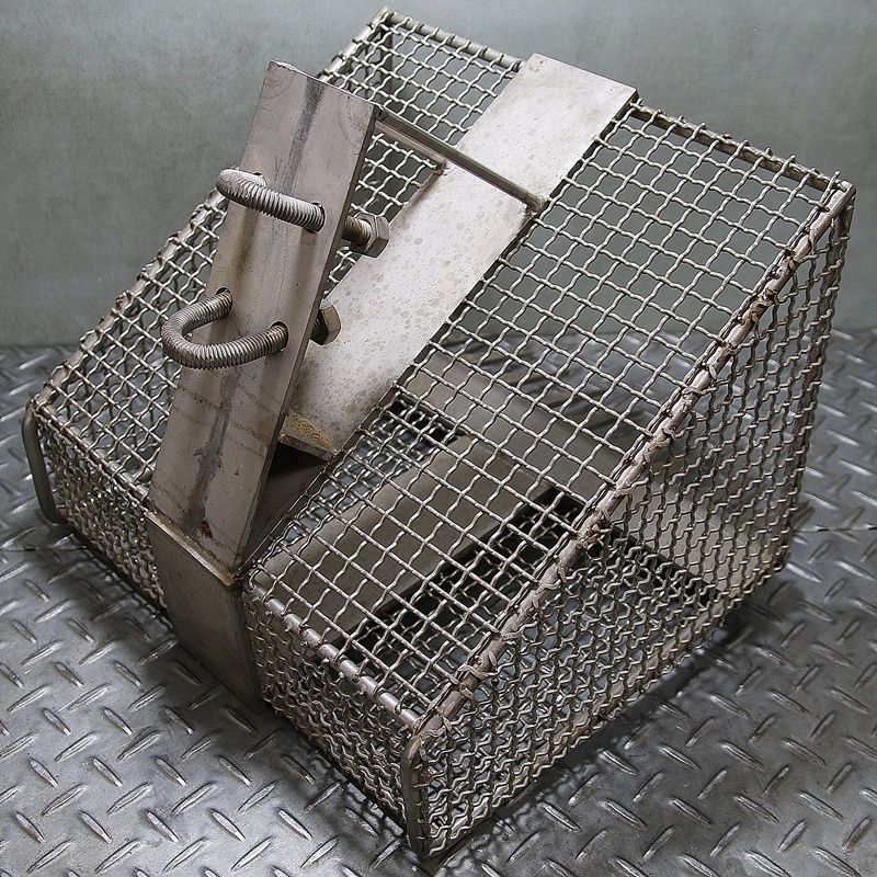 新潟発 鋤簾 ジョレン ステンレス 潮干狩り 貝取り 底引き漁具 カゴ