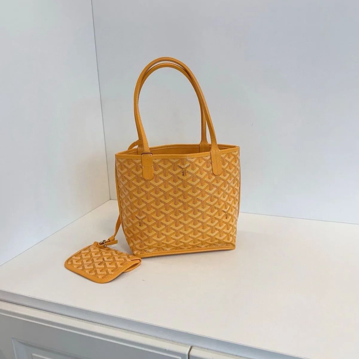 GOYARD】 ゴヤール ANJOU MINI アンジュミニ トートバッグ イエロー 