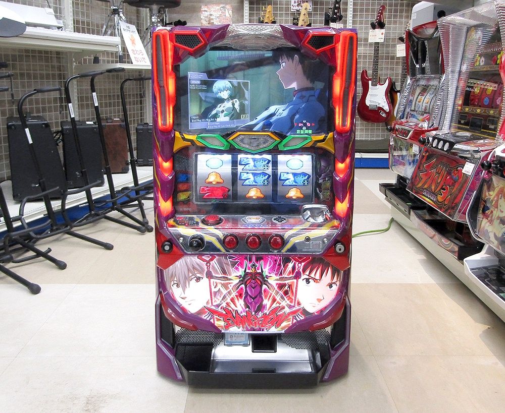 パチスロ実機 ビスティ エヴァンゲリヲン 魂を繋ぐものF コイン不要機