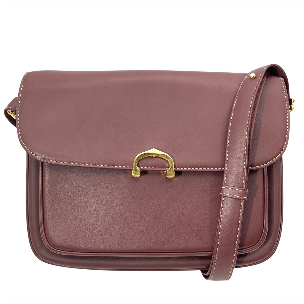 美品 カルティエ マストライン ショルダーバッグ 2way ゴールド金具 レザー カルティエ Cartier マストライン ショルダーバッグ ショルダーバッグ
