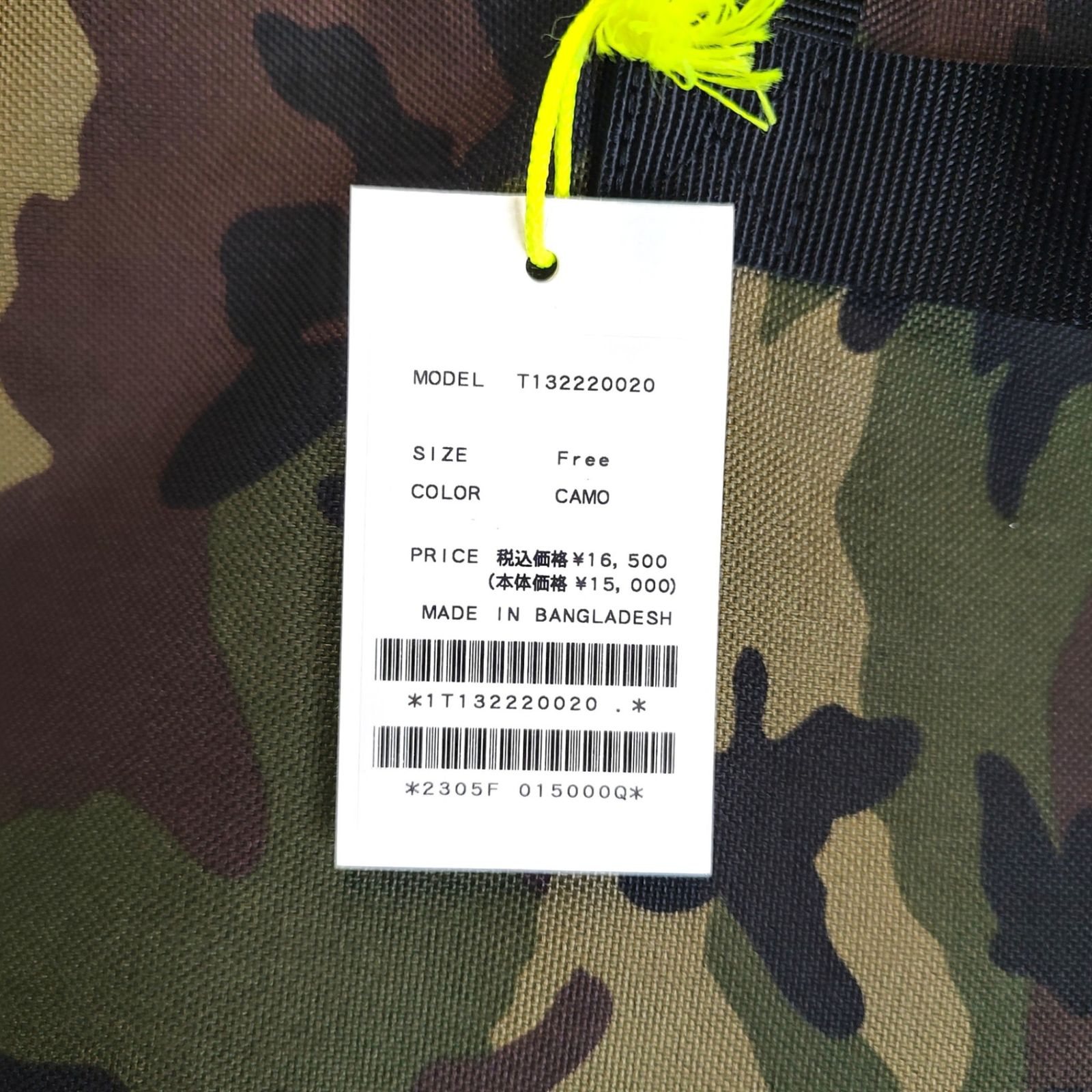 TFW49 ティーエフダブリュー ゴルフ TOTE BAG BIG トートバッグ