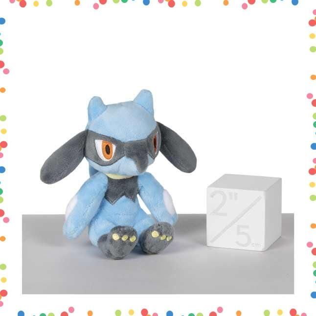人気商品】リオル fit Pokemon 13.5×12×11.5(H×W×D:㎝) ぬいぐるみ