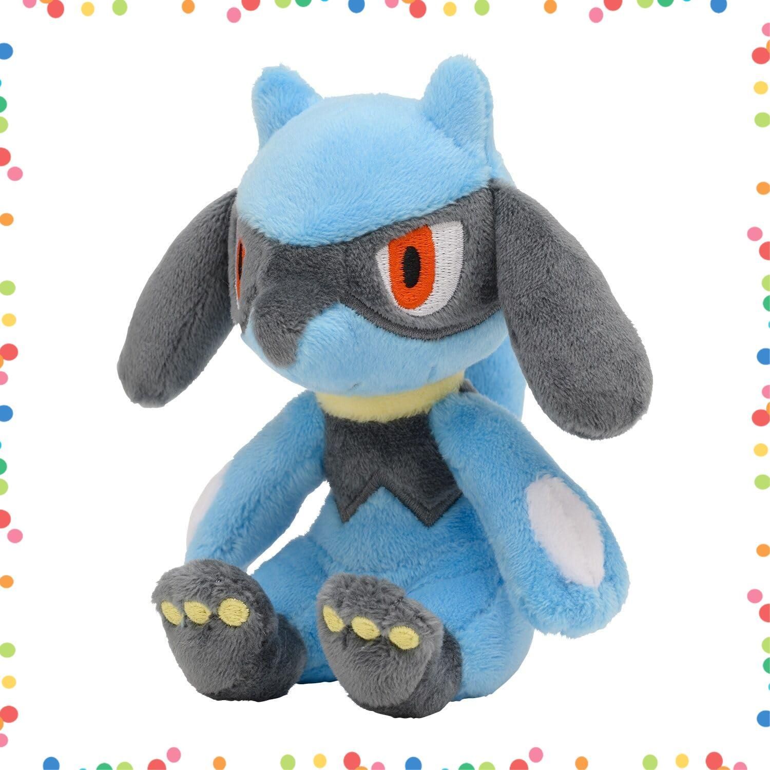 人気商品】リオル fit Pokemon 13.5×12×11.5(H×W×D:㎝) ぬいぐるみ