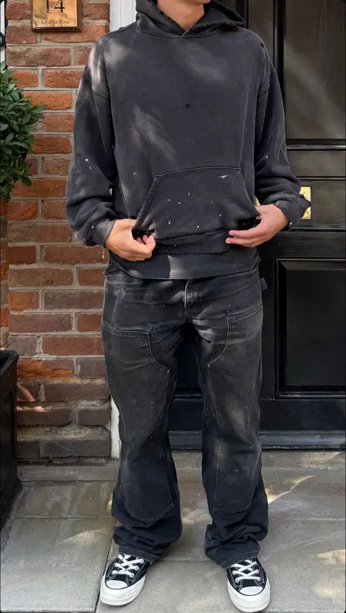 USA Carhartt カーハート ダブルニー ブラック BK BK 34/30 - メルカリ