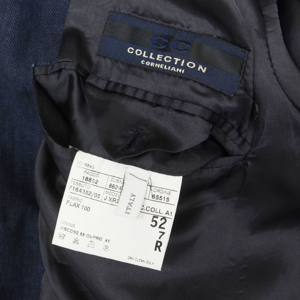 コルネリアーニ 麻ジャケット 52 中古】コルネリアーニ CORNELIANI リネン テーラードジャケット
