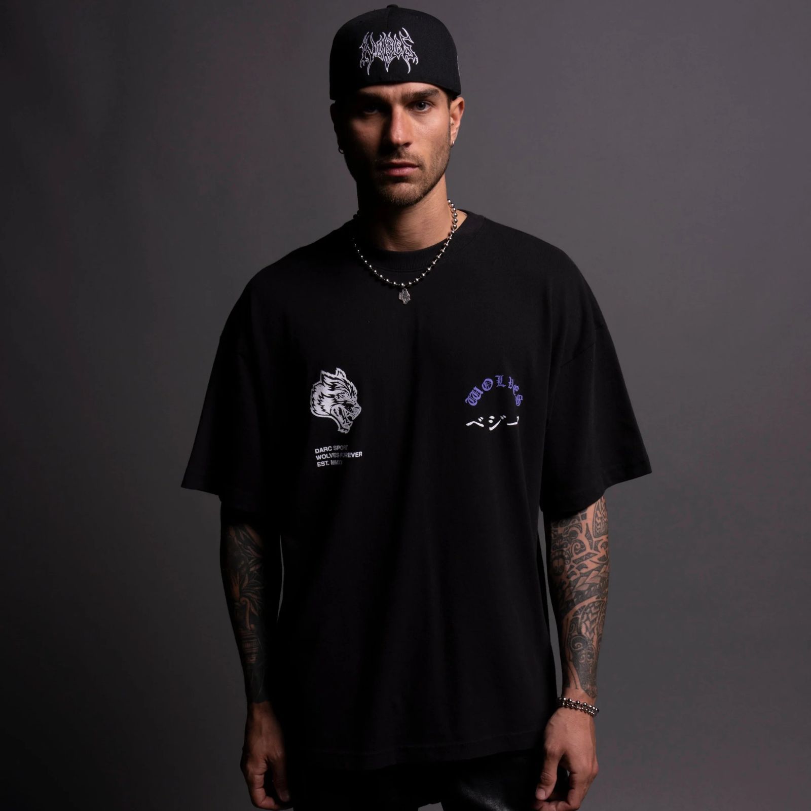 Darc Sport DRAGON BALL Z ONE OF US PREMIUM OVERSIZED TEE BLACK M