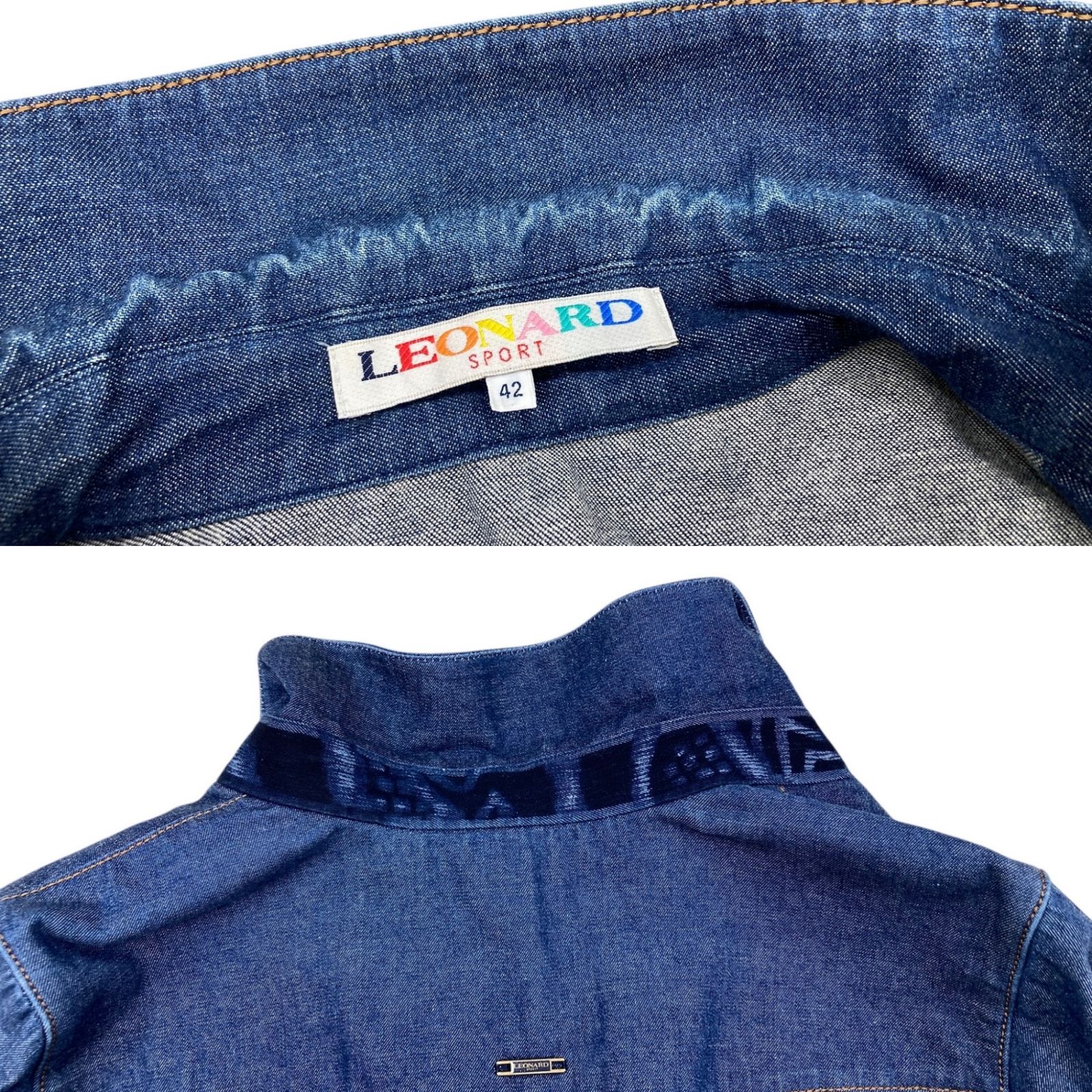 LEONARD (レオナール) SPORT デニムジャケット 42 インディゴ