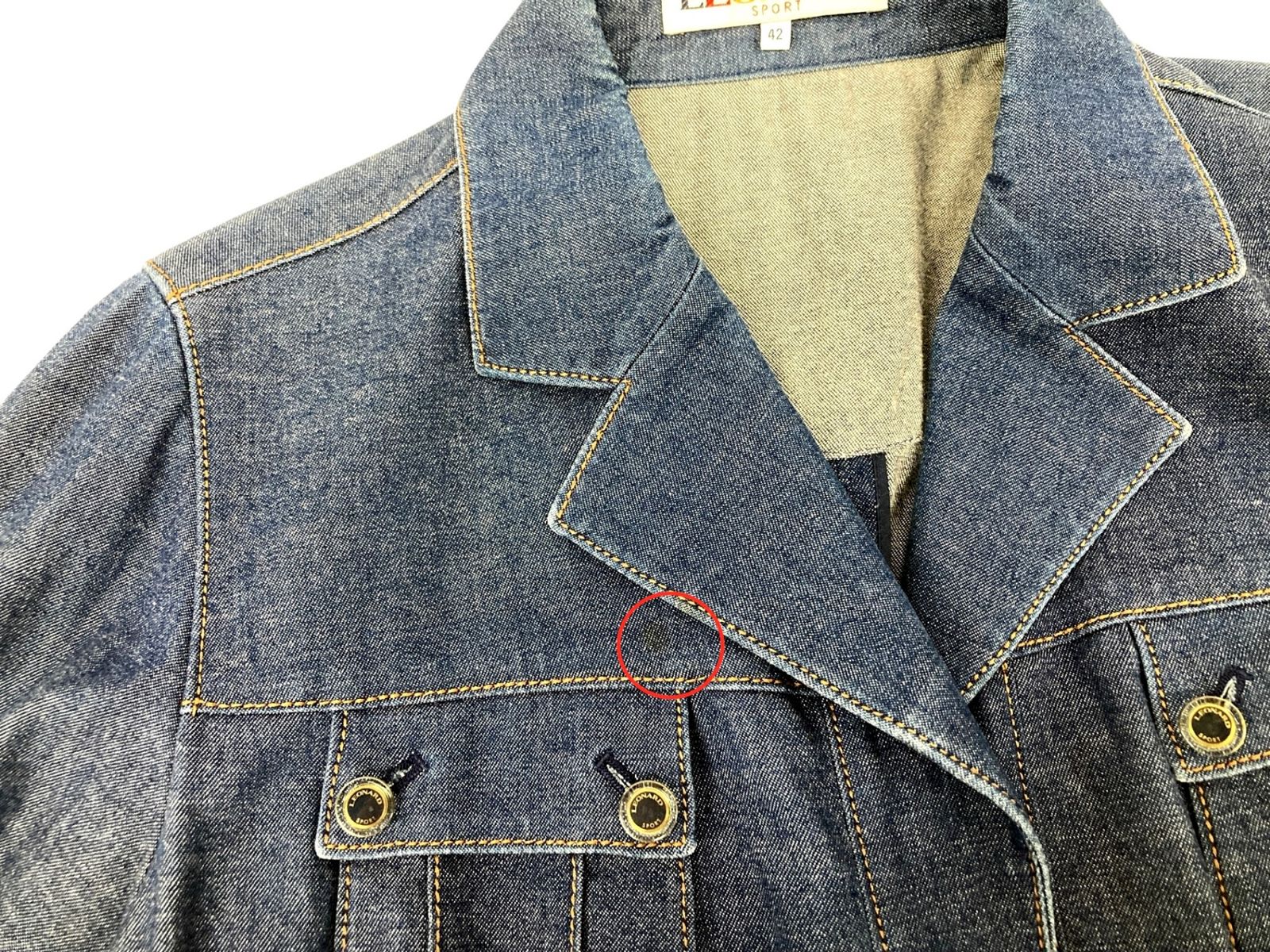 LEONARD (レオナール) SPORT デニムジャケット 42 インディゴ