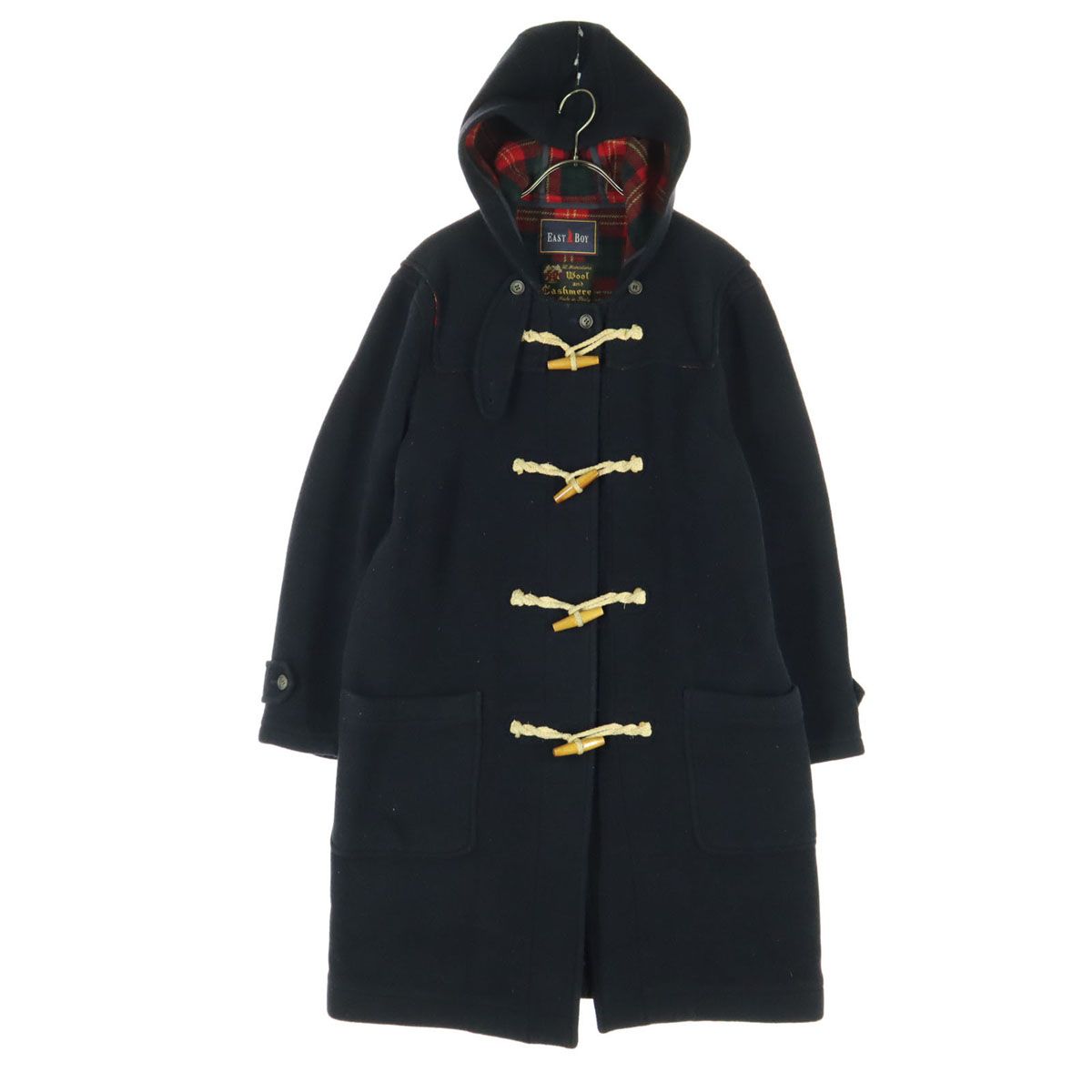 EASTBOY イーストボーイ カシミヤ混 長袖 ダッフルコート 9 ブラック