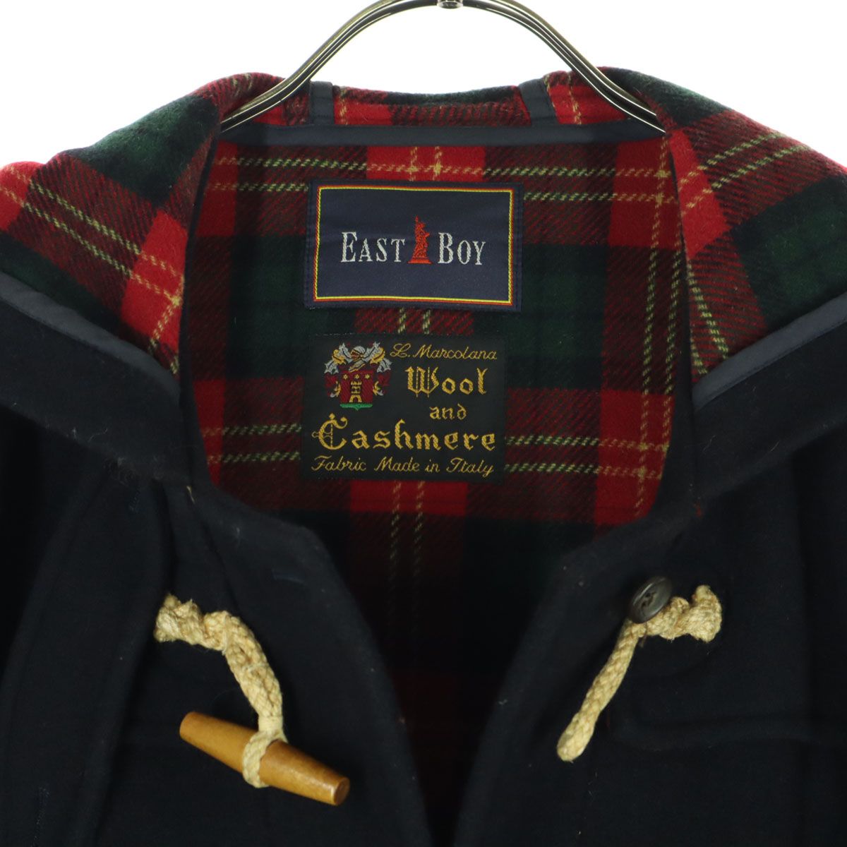 EASTBOY イーストボーイ カシミヤ混 長袖 ダッフルコート 9 ブラック