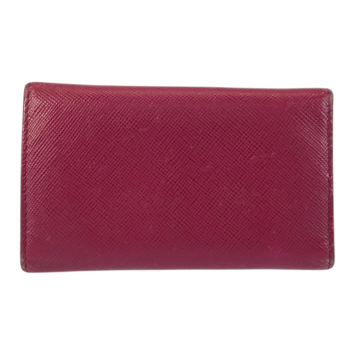 PRADA プラダ サフィアーノ ロゴ ピンク ゴールド金具 レザー 197A