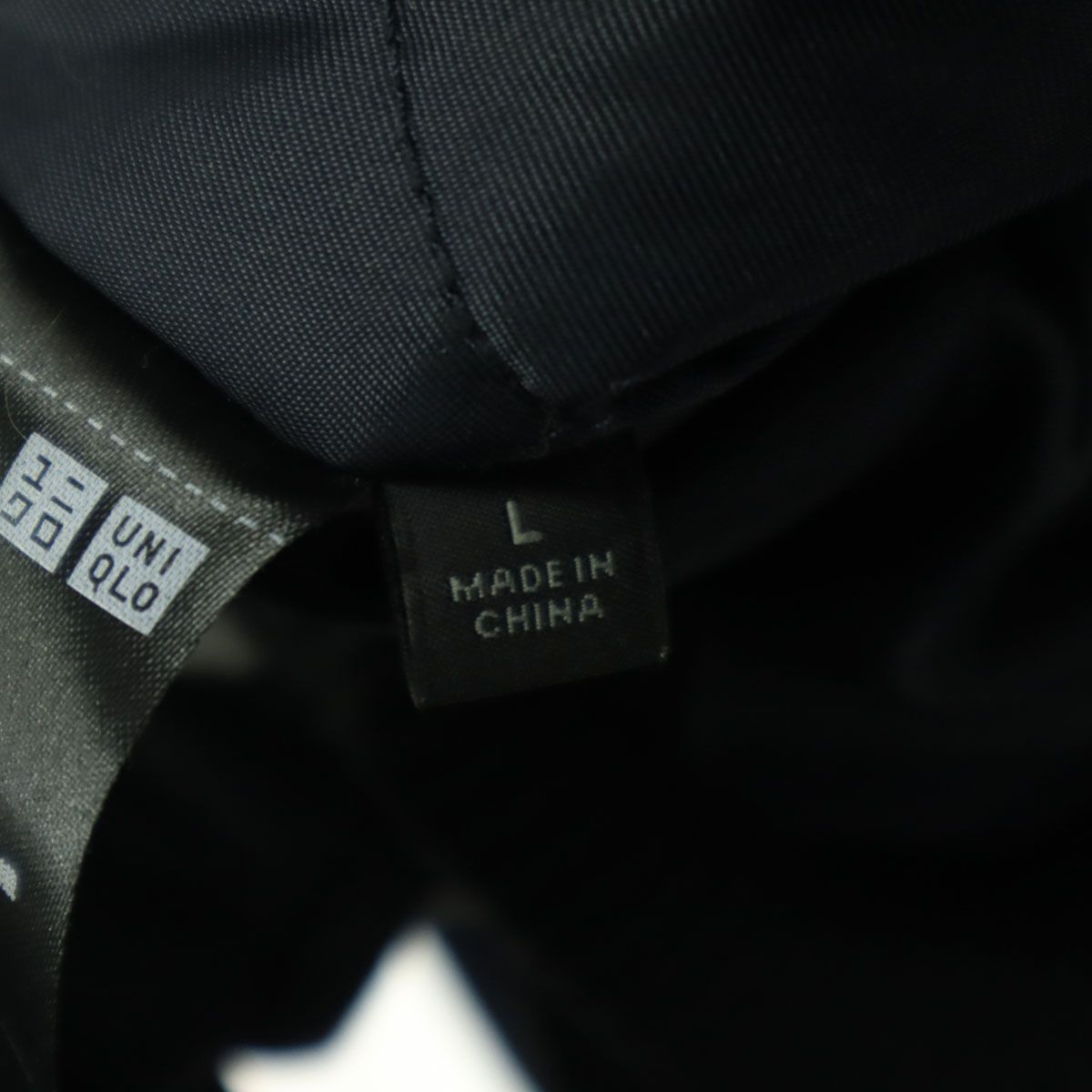 UNIQLO ユニクロ 刺繍 長袖 袖レザー スタジャン L ブラック メンズ