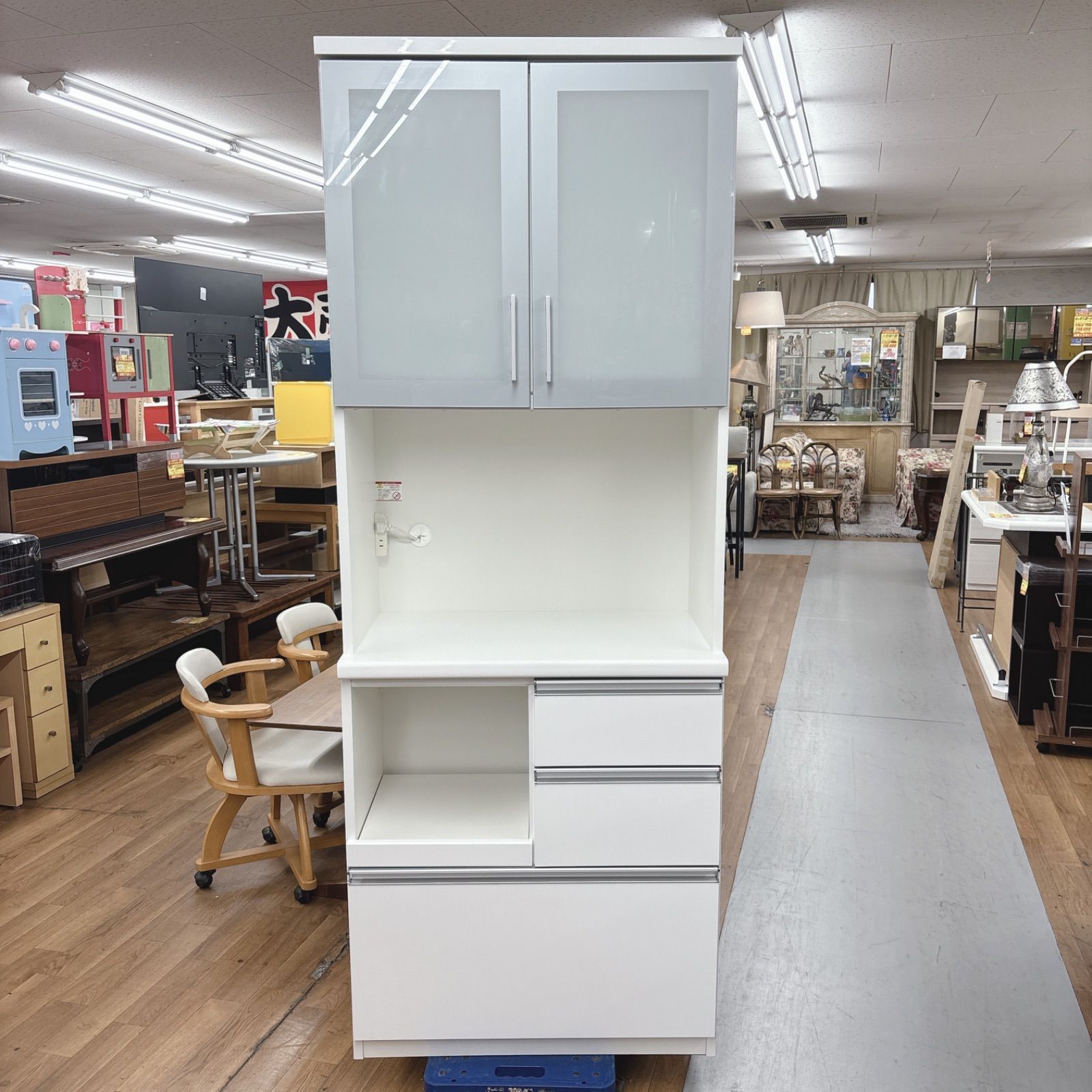 I485 🌈 名古屋市近郊送料設置無料！ 松田家具 キッチンボード 食器棚