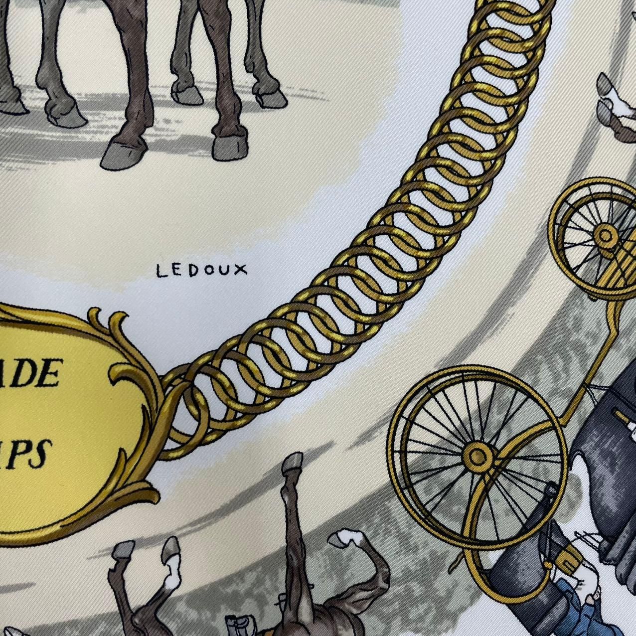 新品同様 HERMES エルメス スカーフ シルク カレ90 LA PROMENADE DE