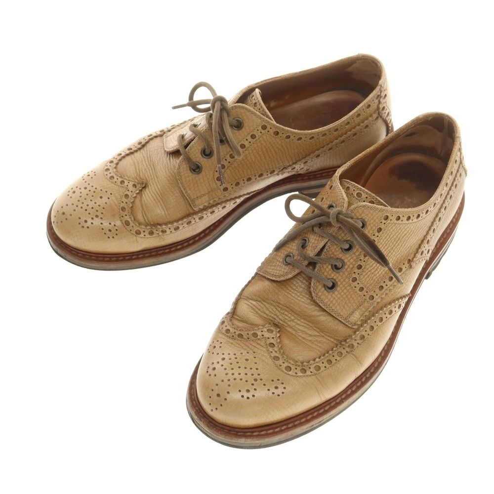 【中古】ブルネロクチネリ Brunello Cucinelli ウイングチップ ドレスシューズ ライトブラウン【サイズ42】【メンズ】