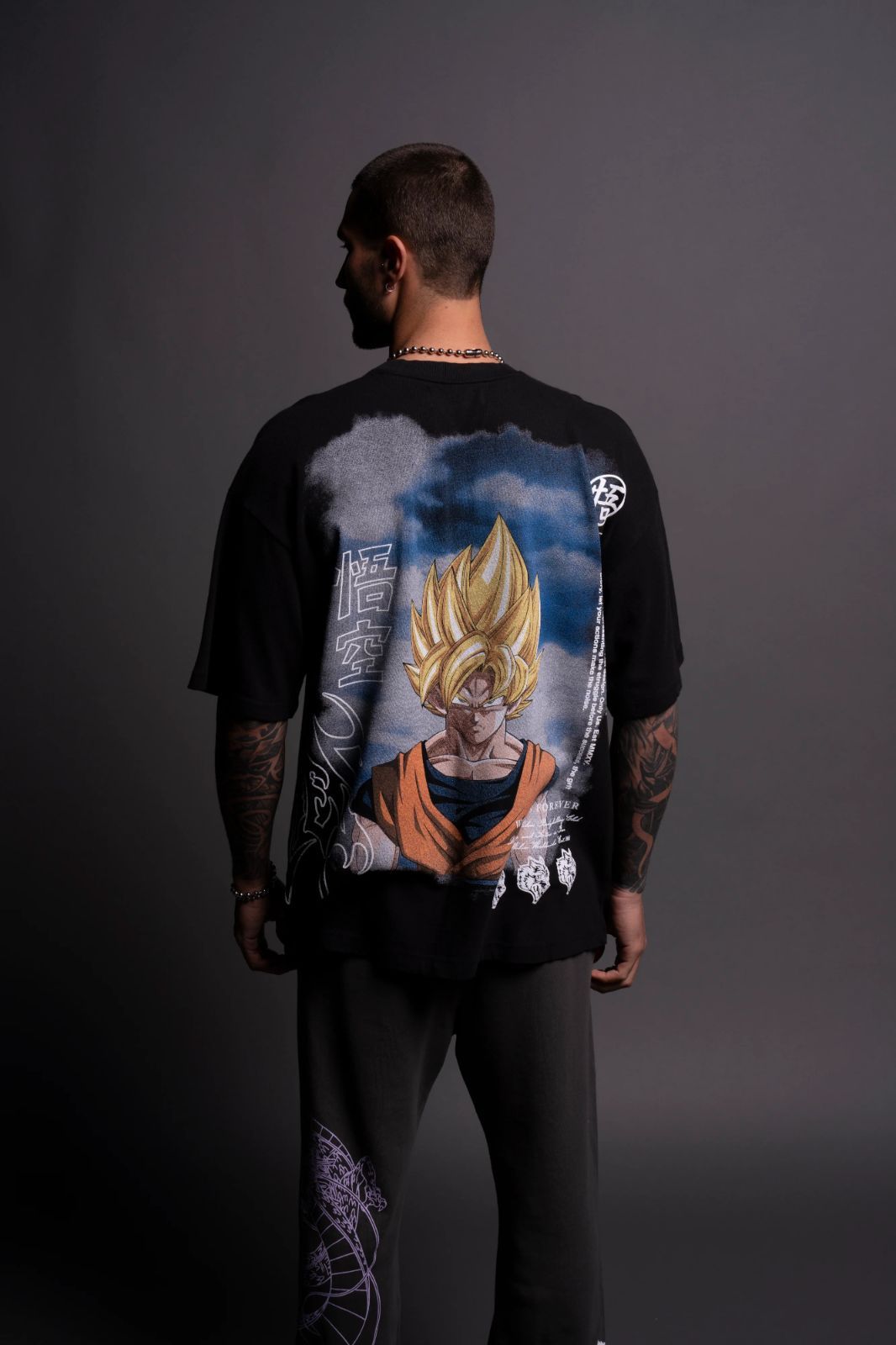 Darc Sport DRAGON BALL Z GOKU PREMIUM OVERSIZED TEE BLACK M ダルク