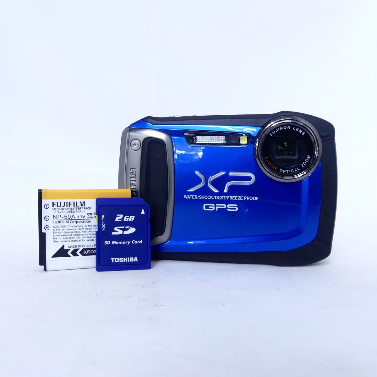 FUJIFILM フジフイルム FinePix XP150 ブルー デジタルカメラ
