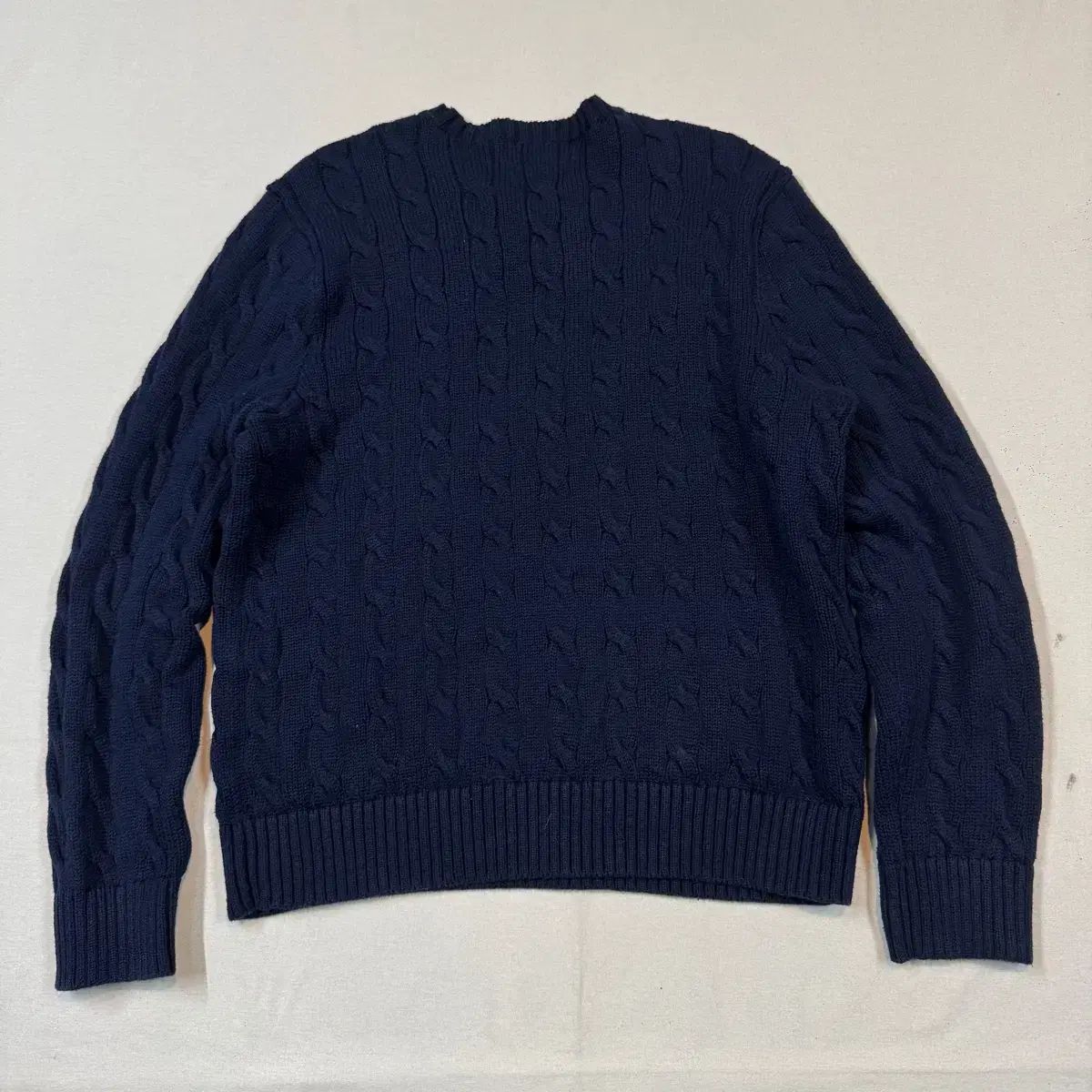 Polo Ralph Lauren ケーブル編みニット XL ネイビー XL) POLO RALPH LAUREN ポロラルフローレン ケーブル編み ケーブル編み